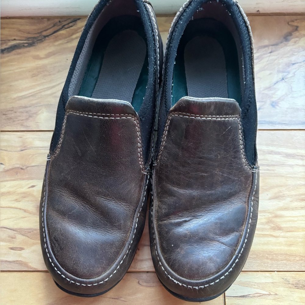 Women’s Eastland Brown Leather Slip-On Shoes